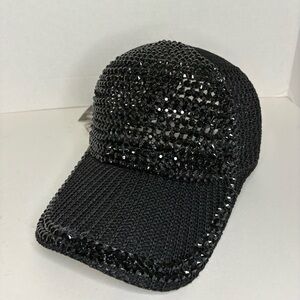 Black Rhinestone Hat